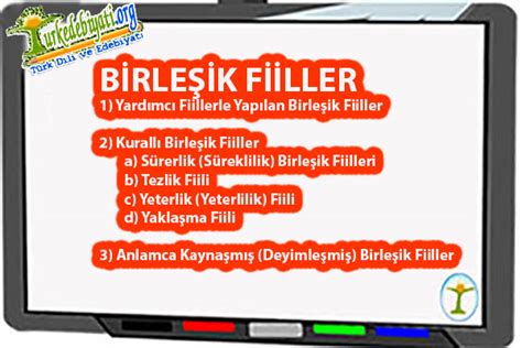 Birleşik Fiiller Kurallı Deyimleşmiş ve Yardımcı Fiille Kurulanlar