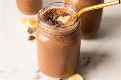 Chocolate Banana Smoothie Easy Recipe Jar Of Lemons