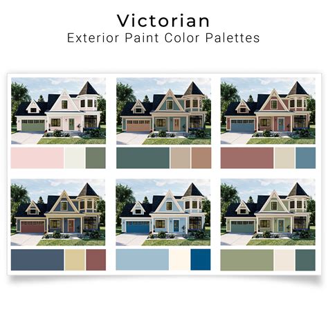 Victorian Exterior Paint Color Palettes | House Paint Colors ...