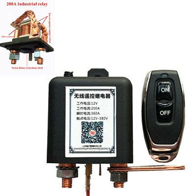 Wireless Remote Control Car Battery Disconnect Relay Isolator Cut Off