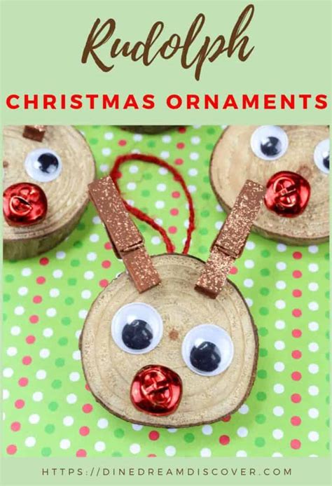 Rudolph Christmas Ornaments | Dine Dream Discover