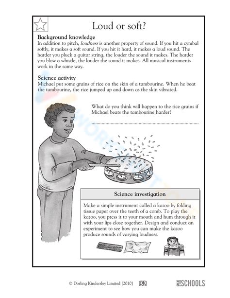 Grade Loud And Soft Sounds Worksheets