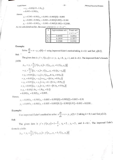 Solution Improvedeuler S Method Studypool