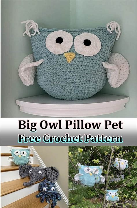 Crochet Owl Pillow Pattern