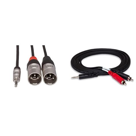 Amazon Hosa Hmx Y Mm Trs To Dual Xlr Pro Stereo Breakout