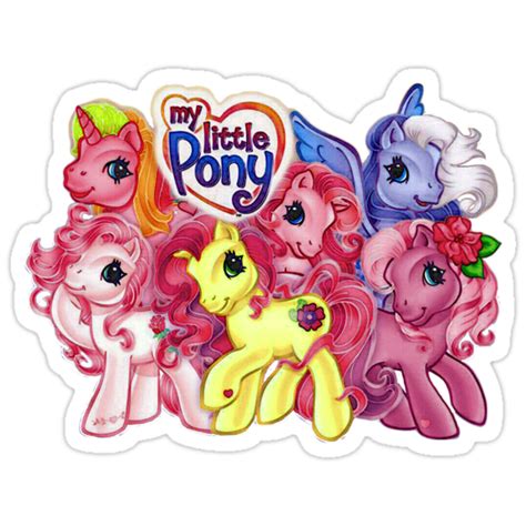 "Vintage My Little Pony" Stickers by telephile23 | Redbubble