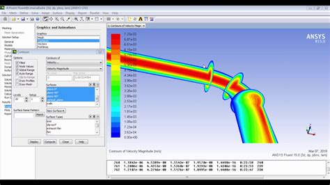 Laminar Flow In Curved Pipe Ansys Fluent Part Youtube