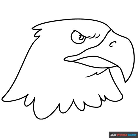 Eagle Head Coloring Page | Easy Drawing Guides