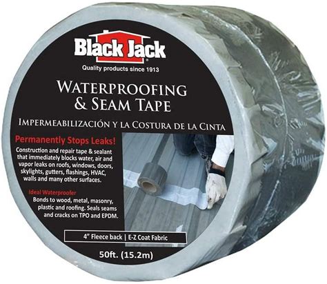 Black Jack In X Ft Rubberized Asphalt Roll Flashing Seam Walmart