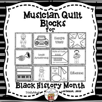 Musician & Performer Quilt Blocks for Black History Month by TrinityMusic