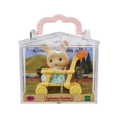 Mu Eco De Terciopelo Conejo Con Cochecito Sylvanian Families