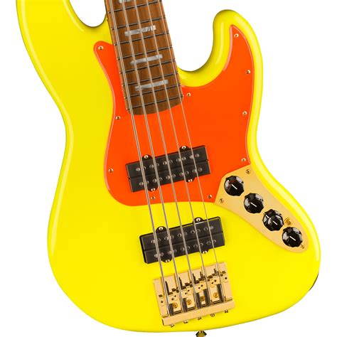 Fender Mono Neon Jazz Bass V Mn Electric Bass Guitar