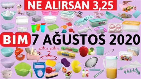 BİM NE ALIRSAN 3 25 PLASTİK ÜRÜNLER BİM 7 AĞUSTOS 2020 BİM AKTÜEL