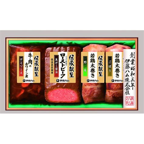 【お歳暮ギフト・熨斗付き】伊藤ハム販売 伝承献呈ギフトセット Gmt 38 731004 1セット 伊藤ハム（直送品） アスクル