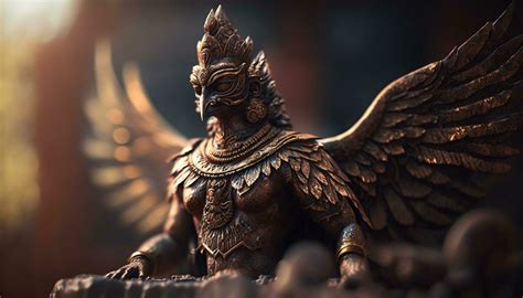 Majestic Garuda Sculpture Symbol Of Power And Devotion In Indian