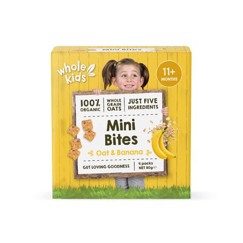 Whole Kids Organic Mini Bites Oat And Banana Kinderia Malaysia