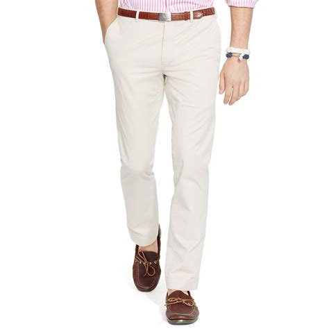 Polo Ralph Lauren Slim Fit Stretch Chino In Beige For Men Basic Sand