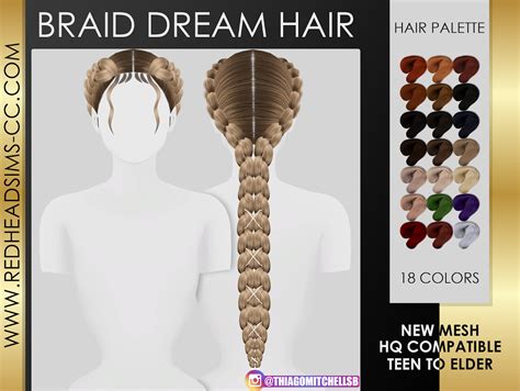 Sims 4 Long Braids Fooeyes