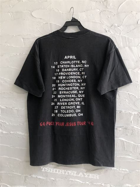 Deicide Once Upon The Cross Go Fuck Your Jesus Tour TShirtSlayer