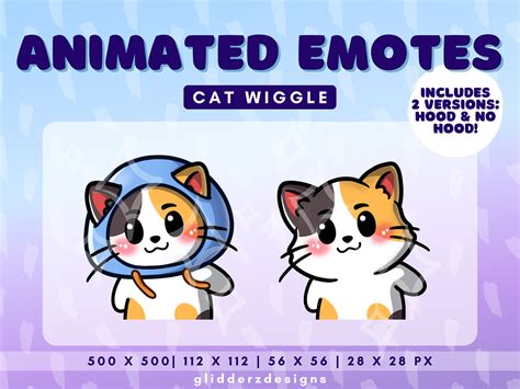 Wiggle Animated Twitch Emote Calico Cat Wiggle Emote Twitch Etsy