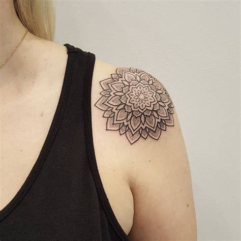 Shoulder Mandala Tattoo © Danielle Kelly Custom Tattoo Artist Uk