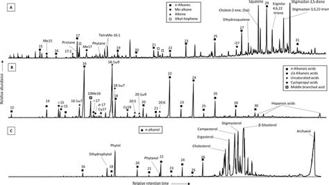 Mass Chromatograms Represented As Total Ion Current Of The Three