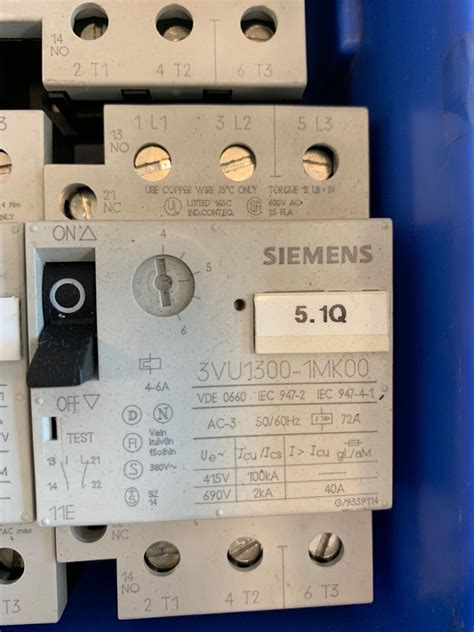 Siemens Motorschutzschalter Vu Me Mg Mf Mj Mh