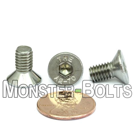 M X Mm Qty Din Stainless Steel Flat Head Socket Cap