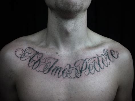 Chest Script Tattoo Quotes. QuotesGram