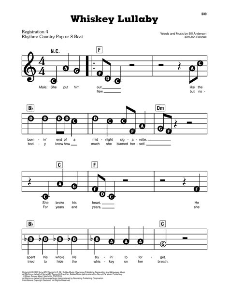 Guitar Chords For Whiskey Lullaby