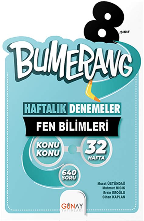 G Nay Yayinlari S N F Bumerang Lik Haftal K Fen Bilimleri Denemeleri