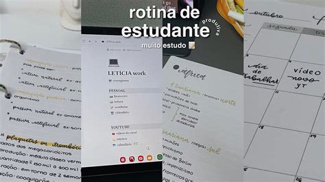 ROTINA DE ESTUDANTE PRODUTIVA Study Vlog Um Dia Muito Produtivo No