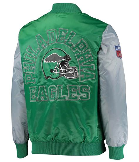 Starter Green and Silver Philadelphia Eagles Locker Room Throwback ...