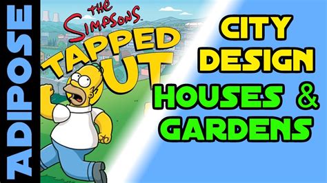 Simpsons Tapped Out How To Design Your City House Design Youtube