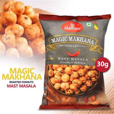 Haldiram Roasted Makhana Foxnuts 30g Mast Masala Flavor Shopee Thailand