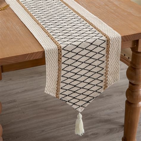 Amazon Grey Table Runner 12 X 71 Long LEEFONE Cotton Linen