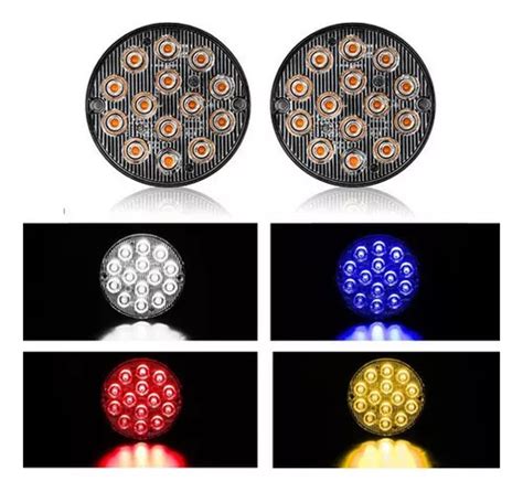 Par Faros Hiper Led Auxiliar Estrobo W Universal X Cuotas Sin