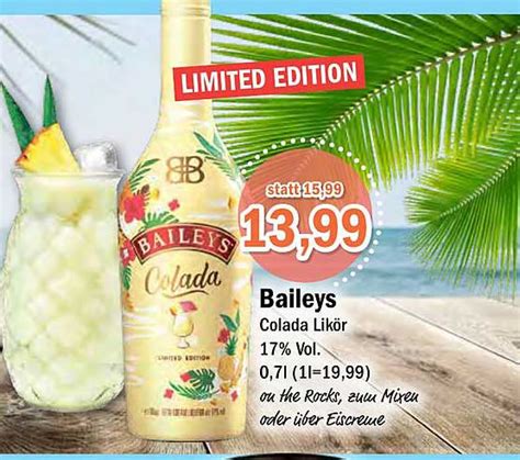 Baileys Colada Likör Angebot bei Aktiv Irma