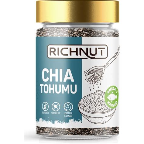 Richnut Chia Tohumu Gl Tensiz Gr Fiyat Taksit Se Enekleri