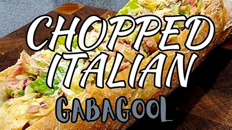 Chopped Italian Gabagool Sandwich YouTube