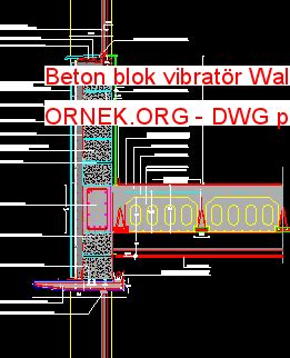 Beton Blok Vibrat R Wall Dwg Projesi Autocad Projeler