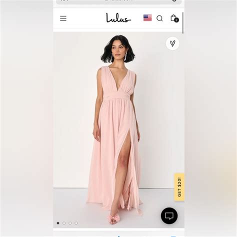 Lulus Dresses Heavenly Hues Blush Maxi Dress Poshmark