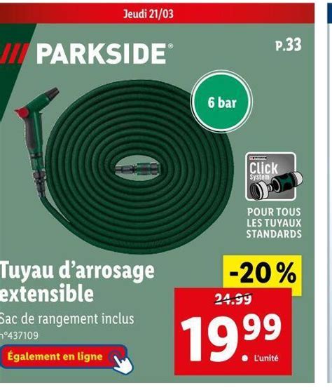 Promo Parkside Tuyau Darrosage Extensible Chez Lidl