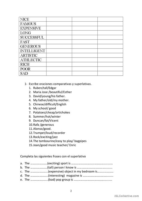 Adjective Degrees Français FLE fiches pedagogiques pdf doc