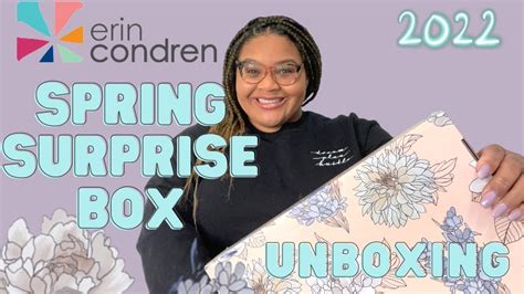 New Erin Condren Seasonal Surprise Box Spring Unboxing Honest