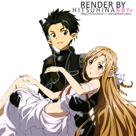 Sword Art Online Kirito And Asuna Render