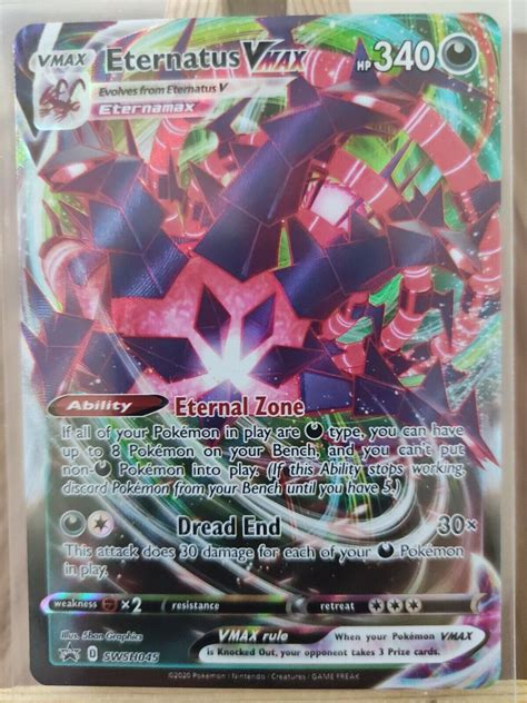 Mavin Eternatus Vmax Swsh045 Full Art Textured Holo Ultra Rare Promo