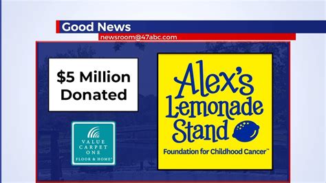 The Rose Group Donates 5 Million To Alex S Lemonade Stand 47abc