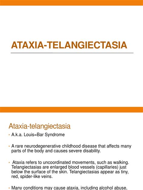 Ataxia-Telangiectasia.pptx | Dna Repair | Genetics