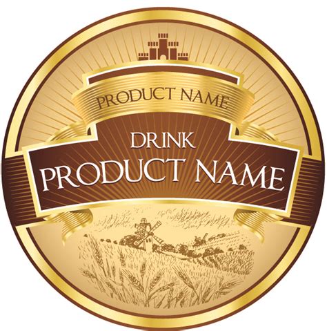 Product label design (2345) Free EPS Download / 4 Vector